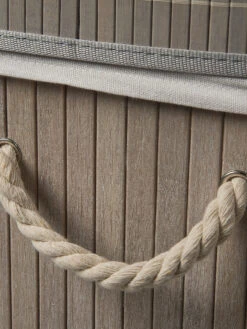 Korb, Hellgrau -Einrichtungsgegenstände Geschäft WaescheboxBen Korb Hellgrau 30x40x60 lup1