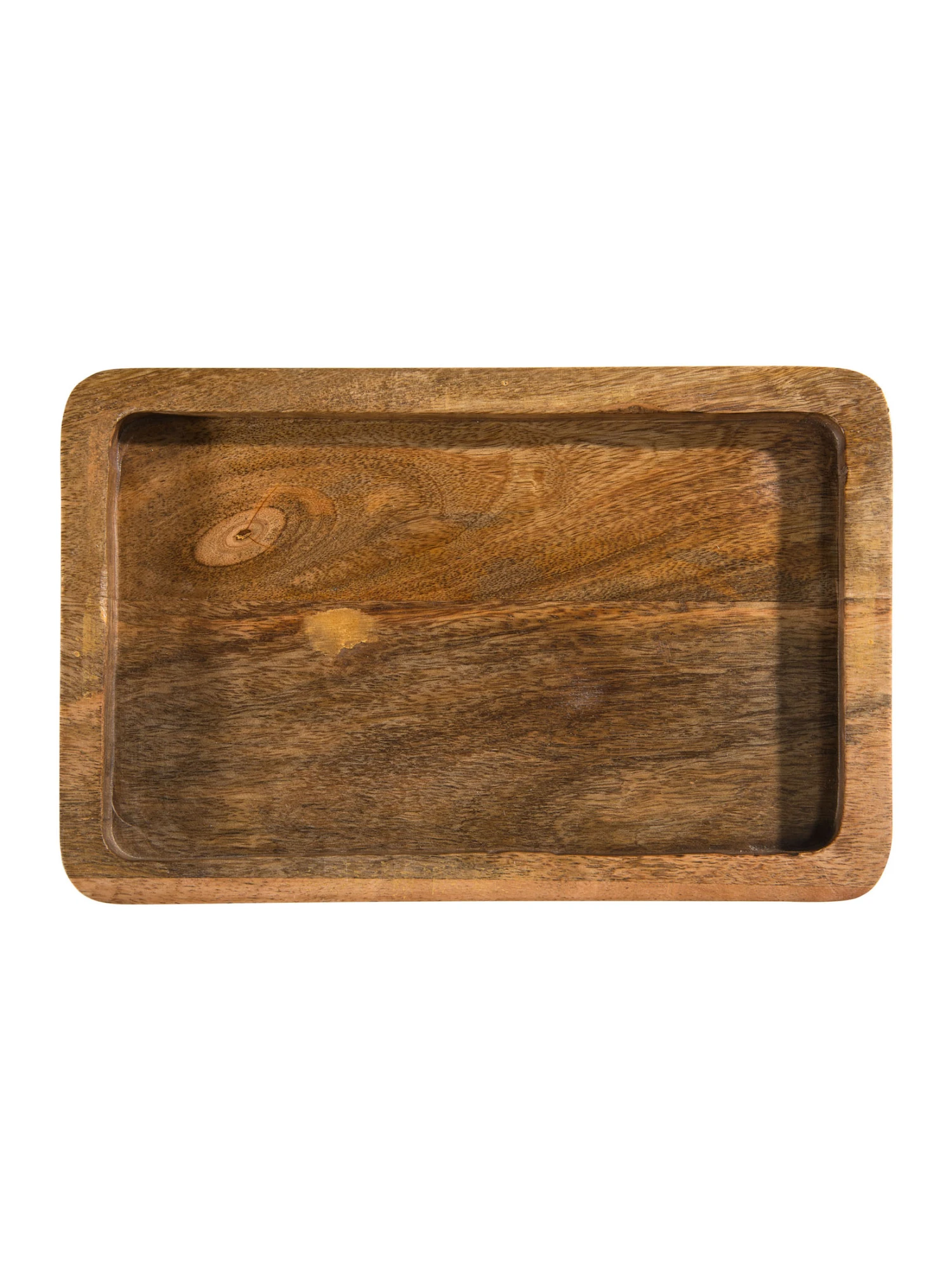 Deko-Tablett, Natural Wood Deko-Tablett, Natural Wood -Einrichtungsgegenstände Geschäft Wanda DekoTablett Braun NaturalWood 17x27 pla