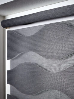 Rollo, Anthrazit -Einrichtungsgegenstände Geschäft WaveDuo Rollo dunkelgrau anthrazit mil3