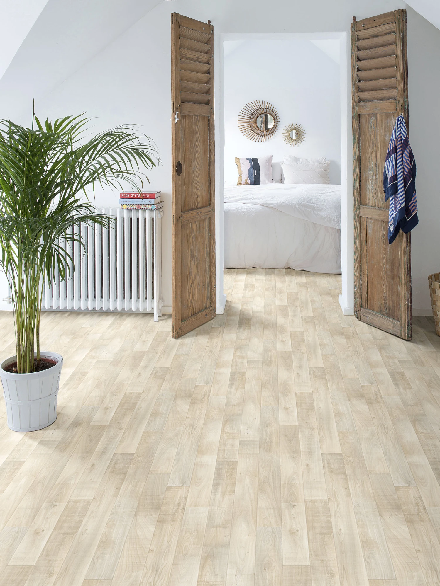 Vinyl-Rollenware, Cut Oak 196 Vinyl-Rollenware, Cut Oak 196 -Einrichtungsgegenstände Geschäft Woodfloor CV Bodenbelag CutOak 196 mil